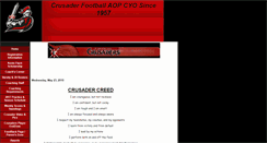 Desktop Screenshot of crusaderfootball.org
