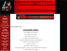 Tablet Screenshot of crusaderfootball.org